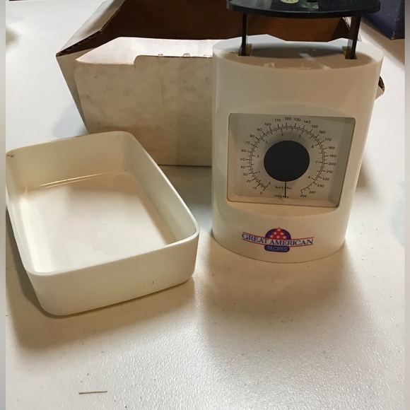 GREAT AMERICAN RECIPES VINTAGE 1980s KITCHEN SCALE NIB ORIG OWNER - Picture 1 of 3